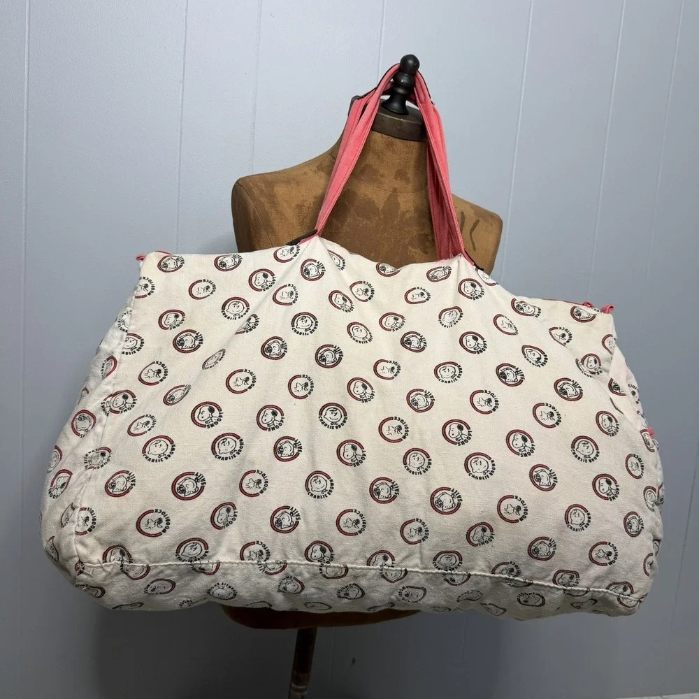 80s Vintage Charlie Brown Peanuts travel duffle bag